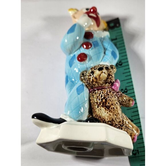 Porcelain Clown Figurine With Teddy Bear By Goebel W. Germany - Picture 4 of 4